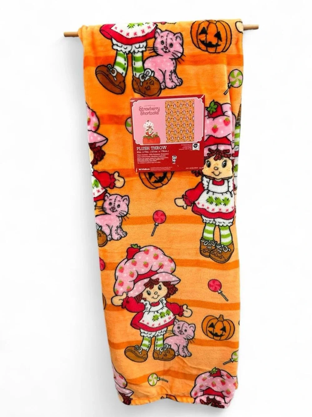 Strawberry Shortcake Halloween Throw Blanket